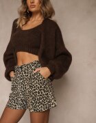 retro & icone Pantaloni scurți clasici panteră cu talie înaltă Amerre