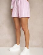 retro & icone Pantaloni scurți Roz Decorați cu curele și legături Mevaraela