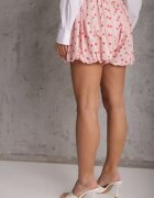 retro & icone Pantaloni scurți Roz din Vâscoză și Bumbac stil balon cu buline Dita