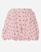 retro & icone Pantaloni scurți Roz din Vâscoză și Bumbac stil balon cu buline Dita