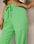 retro & icone Pantaloni Verde închis Largi Talie înaltă Tasia