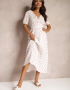 retro & icone Rochie Albă Cambrată din Bumbac cu elastic în talie și cu spatele gol Wedrea