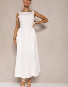 retro & icone Rochie Albă Cloș din Bumbac Haladrea