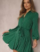 retro & icone Rochie Cămașă Verde Lelli