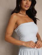 retro & icone Rochie de cocktail albastră din bumbac Bodycon Filitera