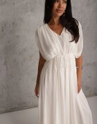 retro & icone Rochie de seară vaporoasă evazată Appeusa Bej