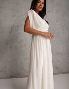 retro & icone Rochie de seară vaporoasă evazată Appeusa Bej