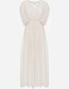 retro & icone Rochie de seară vaporoasă evazată Appeusa Bej