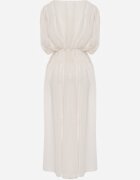 retro & icone Rochie de seară vaporoasă evazată Appeusa Bej