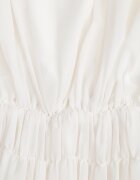 retro & icone Rochie de seară vaporoasă evazată Appeusa Bej