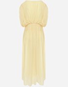 retro & icone Rochie de seară vaporoasă evazată Appeusa Galbenă