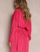 retro & icone Rochie Fucsia cu Cordon Halitha