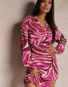 retro & icone Rochie Fucsia Petrecută Chenge