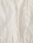 retro & icone Rochie Mini Bej Deschis cu Dungi Diagonale cu Croială Cloș cu Elastic în Talie Tennari