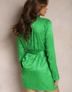 retro & icone Rochie Tip Plic Mini Verde Legată în Talie Wilera
