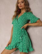 retro & icone Rochie Verde Thaelice