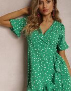 retro & icone Rochie Verde Thaelice
