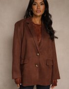 retro & icone Sacou Oversize Maro în Stil Retro Zenorela