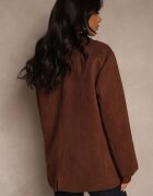 retro & icone Sacou Oversize Maro în Stil Retro Zenorela
