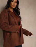 retro & icone Sacou Oversize Maro în Stil Retro Zenorela