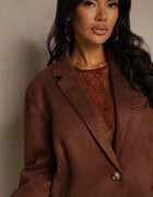 retro & icone Sacou Oversize Maro în Stil Retro Zenorela