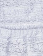 retro & icone Set Albastru din Dantelă Bluză cu mâneci lungi și Fustă-Pantaloni scurți asortați Daera