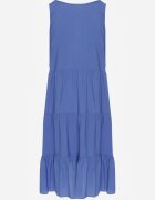  Rochie Albastră de Bumbac cu Croială Evazată Fără Mâneci Gladea