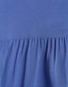  Rochie Albastră de Bumbac cu Croială Evazată Fără Mâneci Gladea