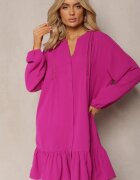  Rochie cămașă violetă mini Galdra