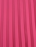  Rochie Fucsia Plisată Midi cu Plise la Tiv și Curea în Talie Wrensilva