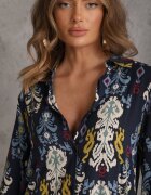  Rochie Granat Tip Cămașă Evazată Zjarrta