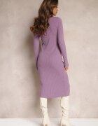  Rochie Mov Tricotată Midi Ehedga