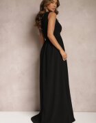  Rochie Neagră Asimetrică Cloș Maxi Adavia