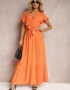  Rochie Portocalie Metia