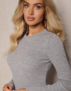  Rochie pulover Gri cu croială ajustată Sartana
