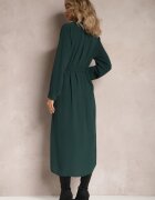  Rochie tip cămașă Verde închisă cu curea Vartivar
