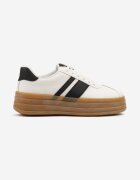 romanciaga Adidași Albi Iconici Tenisi cu Benzi Decorative Vandell