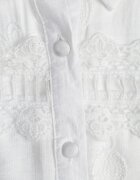 romee's Bluză Albă Boho din Viscoză Fără Mâneci Brodată Melirianne