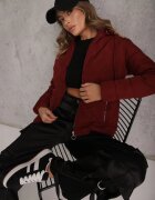 romee's Jachetă Matlasată De tranziție Bordo cu glugă detașabilă Olantta