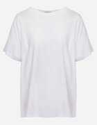romee's Tricou Alb Basic Oversize din Bumbac Elusis