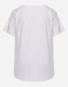 romee's Tricou Alb Basic Oversize din Bumbac Elusis
