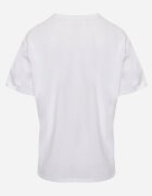 romee's Tricou Alb de Bumbac Oversize Neduna