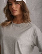 romee's Tricou De bumbac Gri Croi oversize Neduna