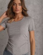 romee's Tricou Gri cu dungi cu încrețituri pe laterale Nedala