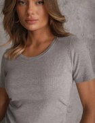 romee's Tricou Gri cu dungi cu încrețituri pe laterale Nedala