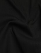 romee's Tricou Mulat Negru cu Încrețituri din Țesătură de Bumbac cu Dungi Assarena