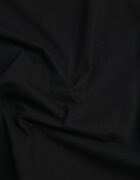 romee's Tricou negru de bumbac decorat pe laterale cu fante Brinelle
