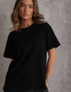 romee's Tricou Negru de bumbac oversize Neduna