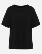 romee's Tricou Negru de bumbac oversize Neduna