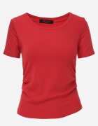 romee's Tricou Roșu cu dungi cu încrețituri pe laterale Nedala
